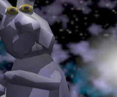 Electro Rabbit ponders